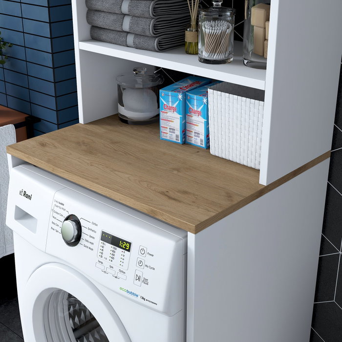 Hanah Home Armario para Lavadora KD101 - 1950 - Walnut